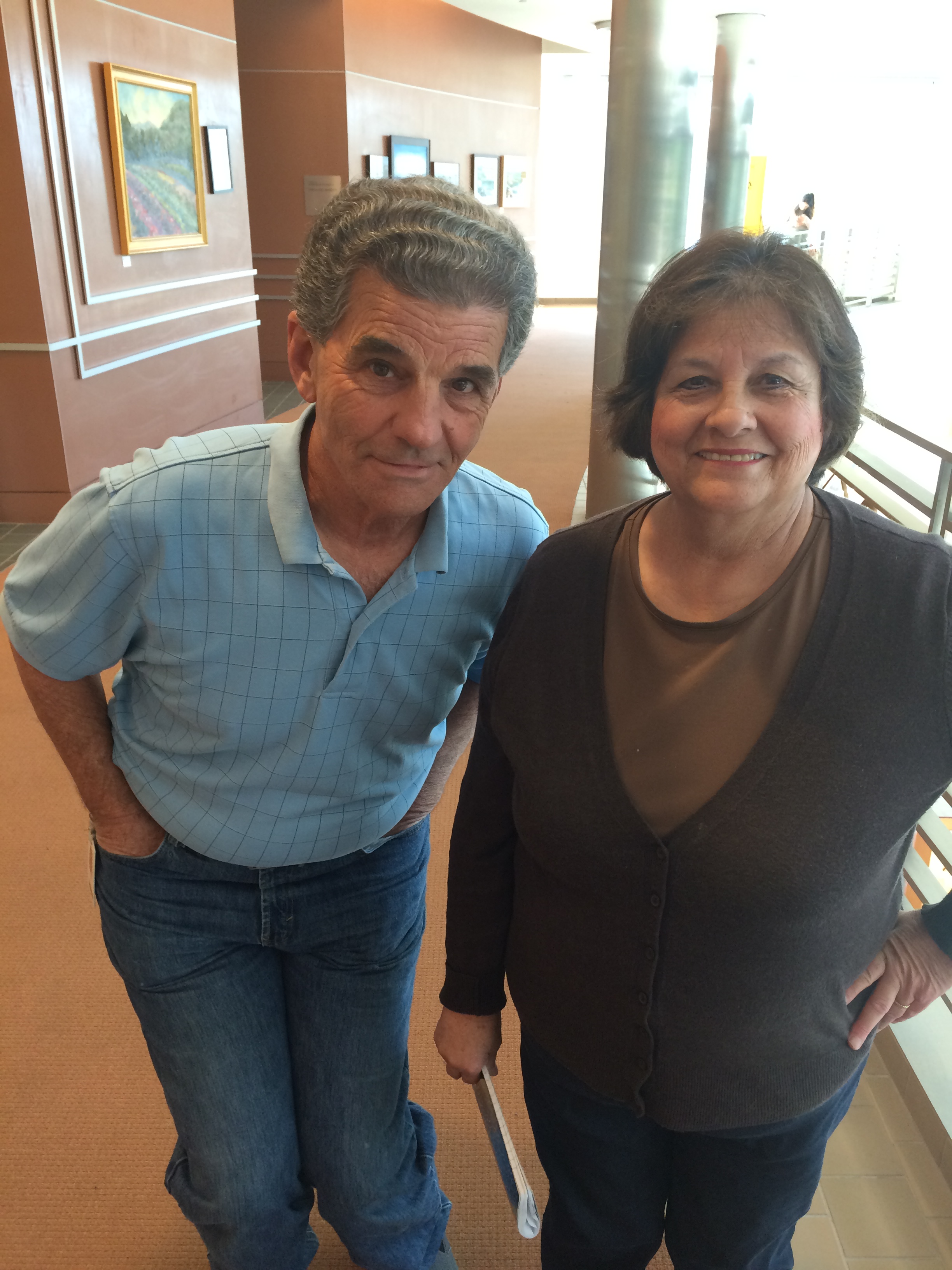 Lou Fiori pictured with Monterey County Chapter President Julie Filice.