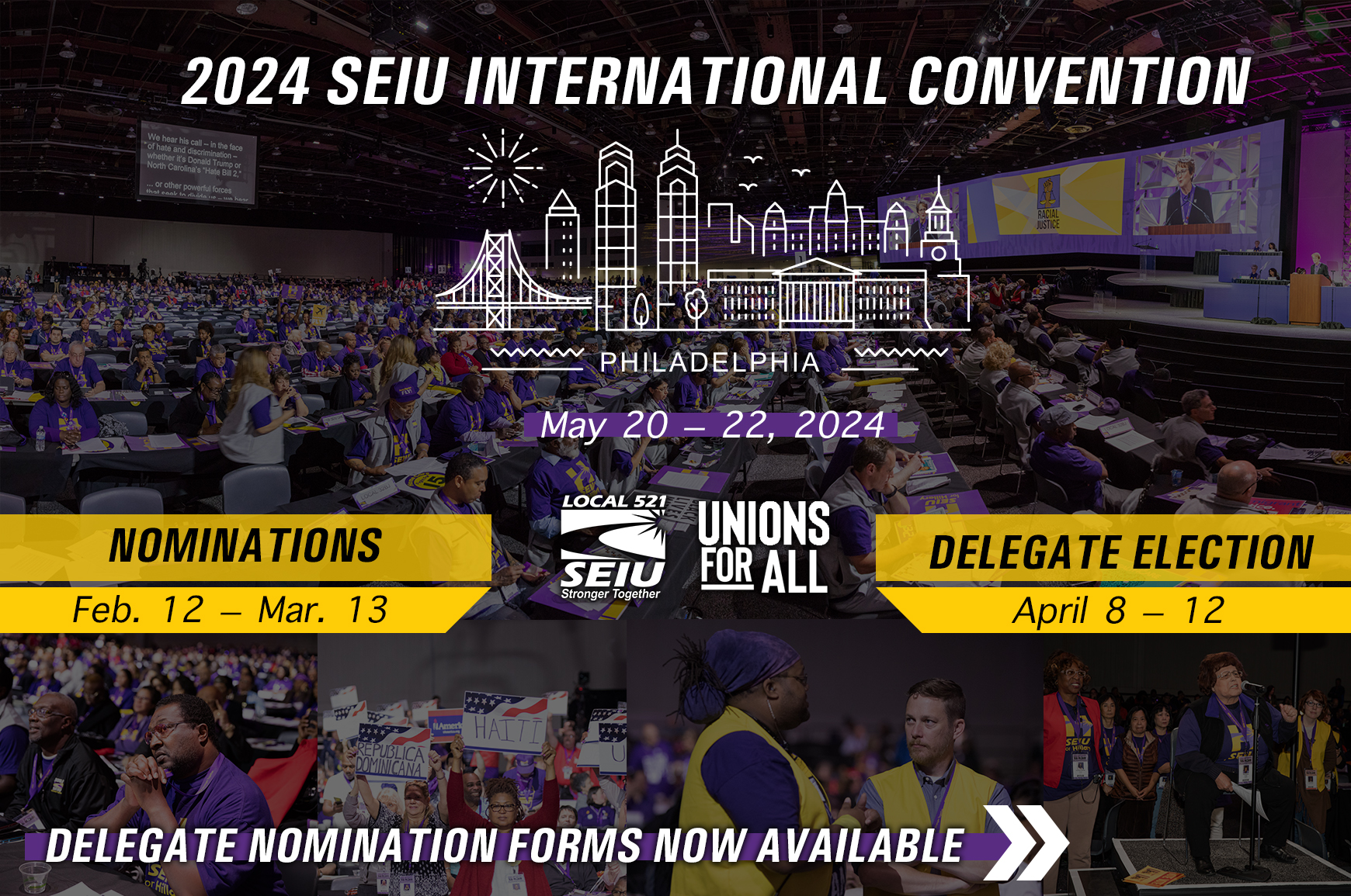 2024 SEIU International Convention SEIU Local 521